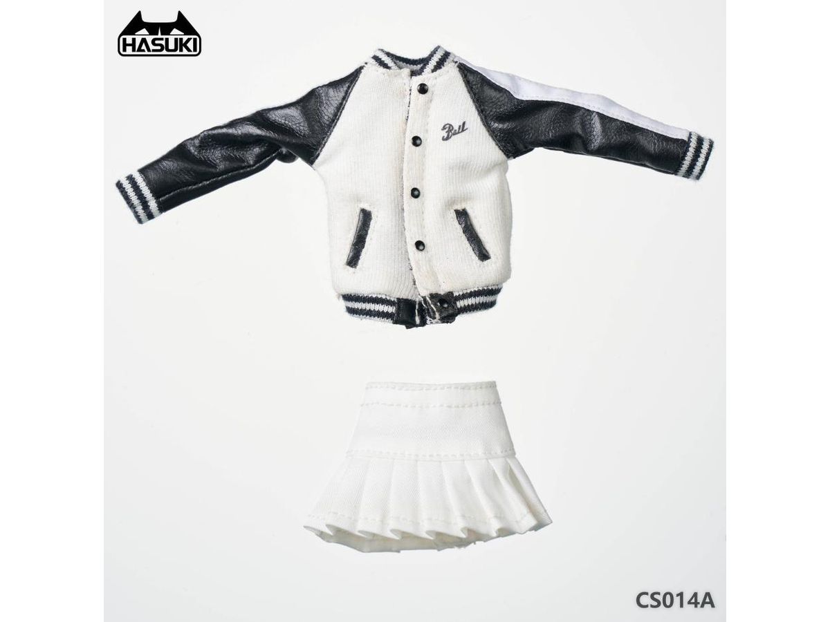 CS014A Movable Figure Stadium Jacket + Skirt Set (White)