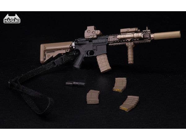 WM-04A Assault Rifle Set Black Gold Action Figure Complete Model Option Part