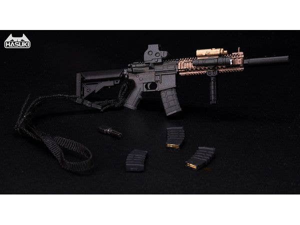WM-04B Assault Rifle Set Black Action Figure Complete Model Option Part