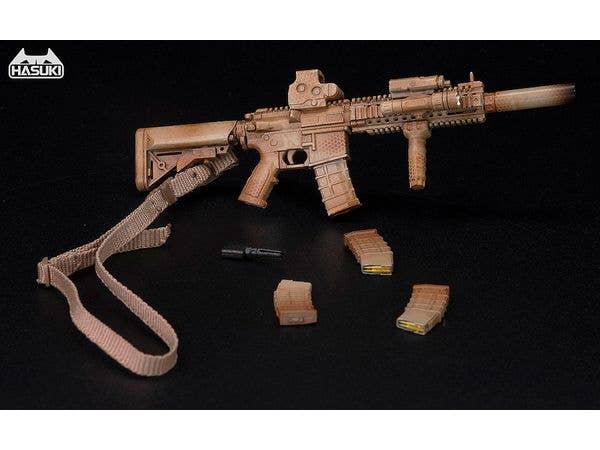 WM-04C Assault Rifle Set Desert Camouflage Action Figure Complete Model Option Part