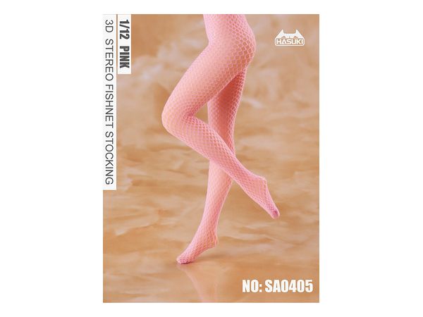 Fishnet Tights for Action Figures SA0405 Pink