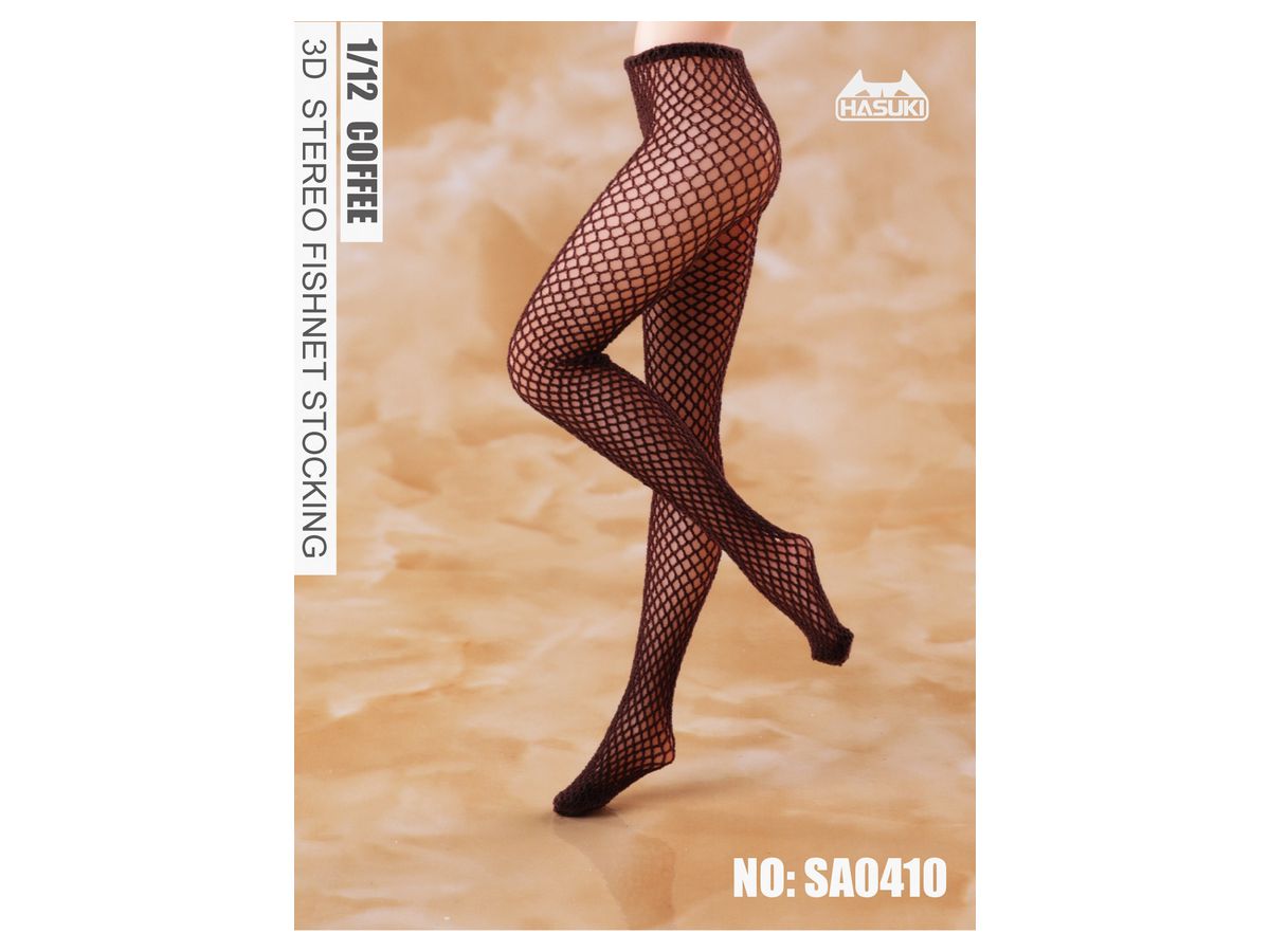Fishnet Tights for Action Figures SA0410 Brown