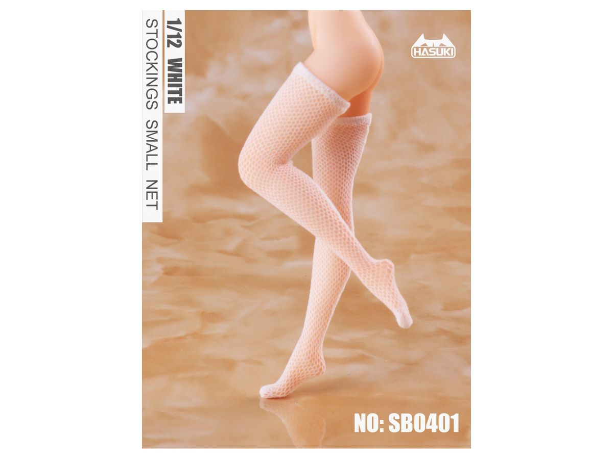 Fishnet Stockings for Action Figures SB0401 White