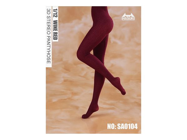 Tights for Action Figures SA0104 Wine Red