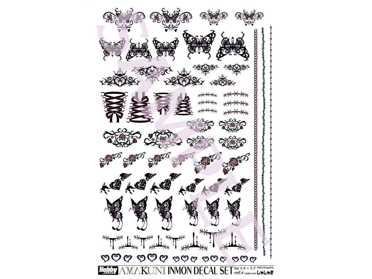 INMON Decal Set vol.4 (for 1/4-1/7 Scale)