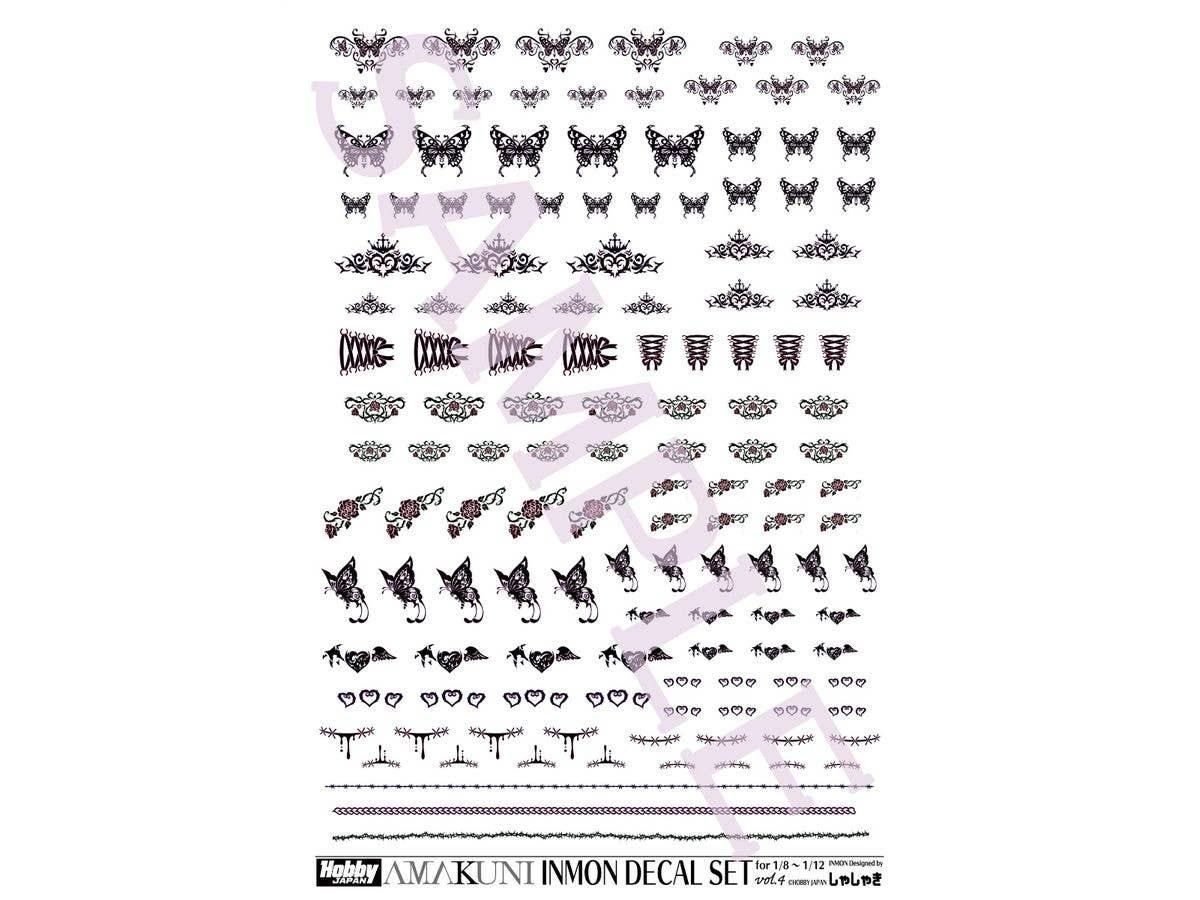 INMON Decal Set vol.4 (for 1/8-1/12 Scale)