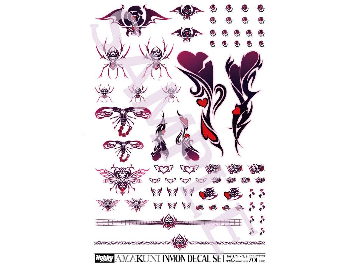 INMON Decal Set vol.2 (for 1/4-1/7 Scale) (Reissue)