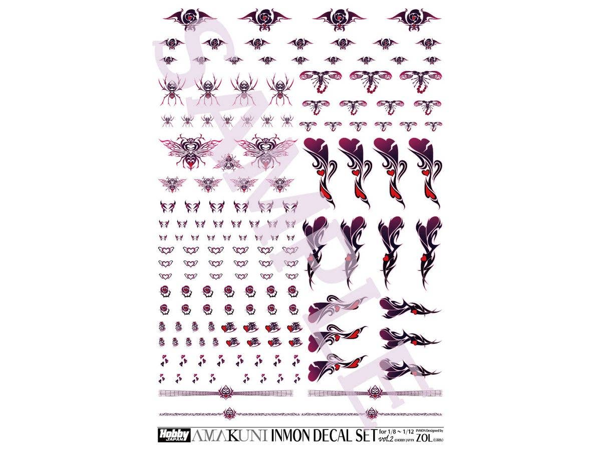 INMON Decal Set vol.2 (for 1/8-1/12 Scale) (Reissue)