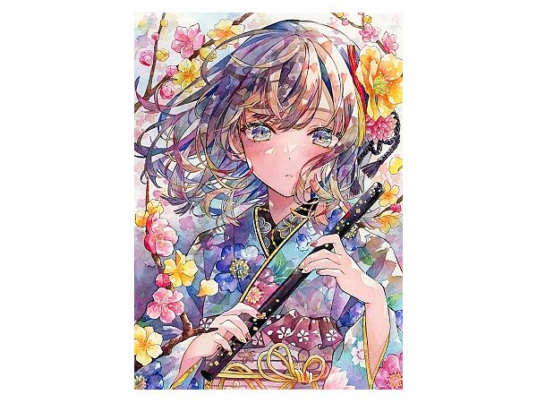 Yukoring Illustration Making & Work Collection A Beautiful Girl Drawn With Transparent Watercolor