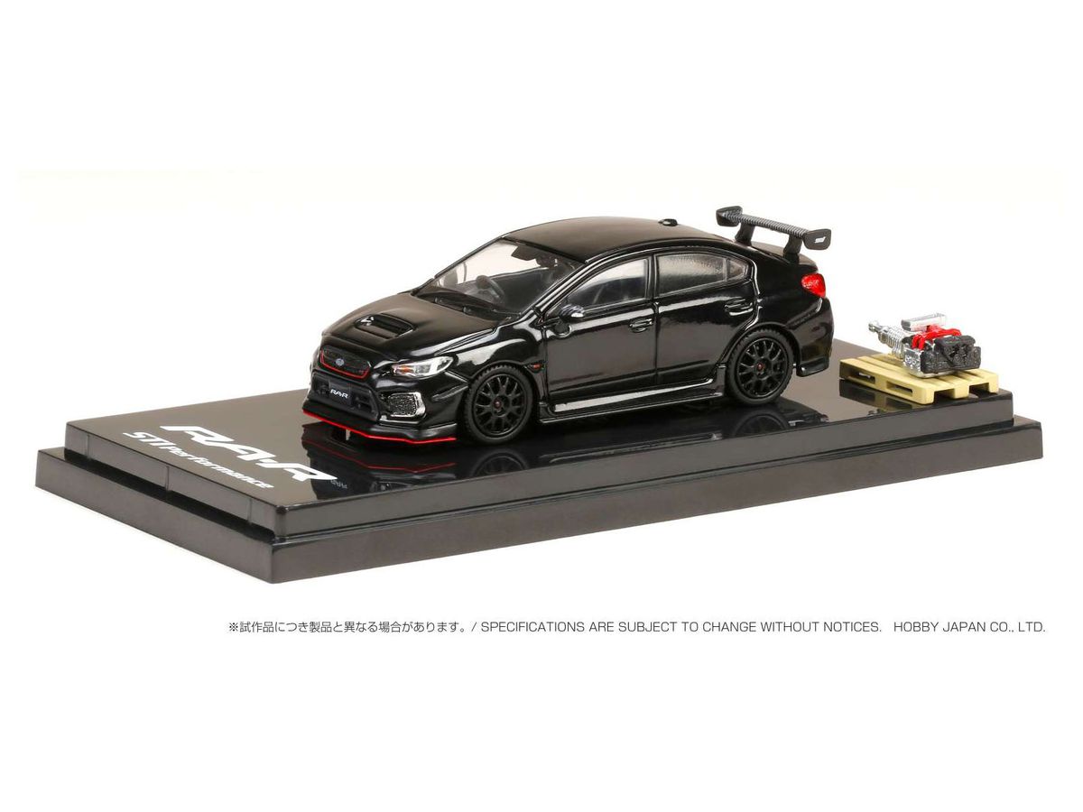 Subaru WRX STI RA-R Option Equipped Vehicle / with Engine Display Model Crystal Black Silica