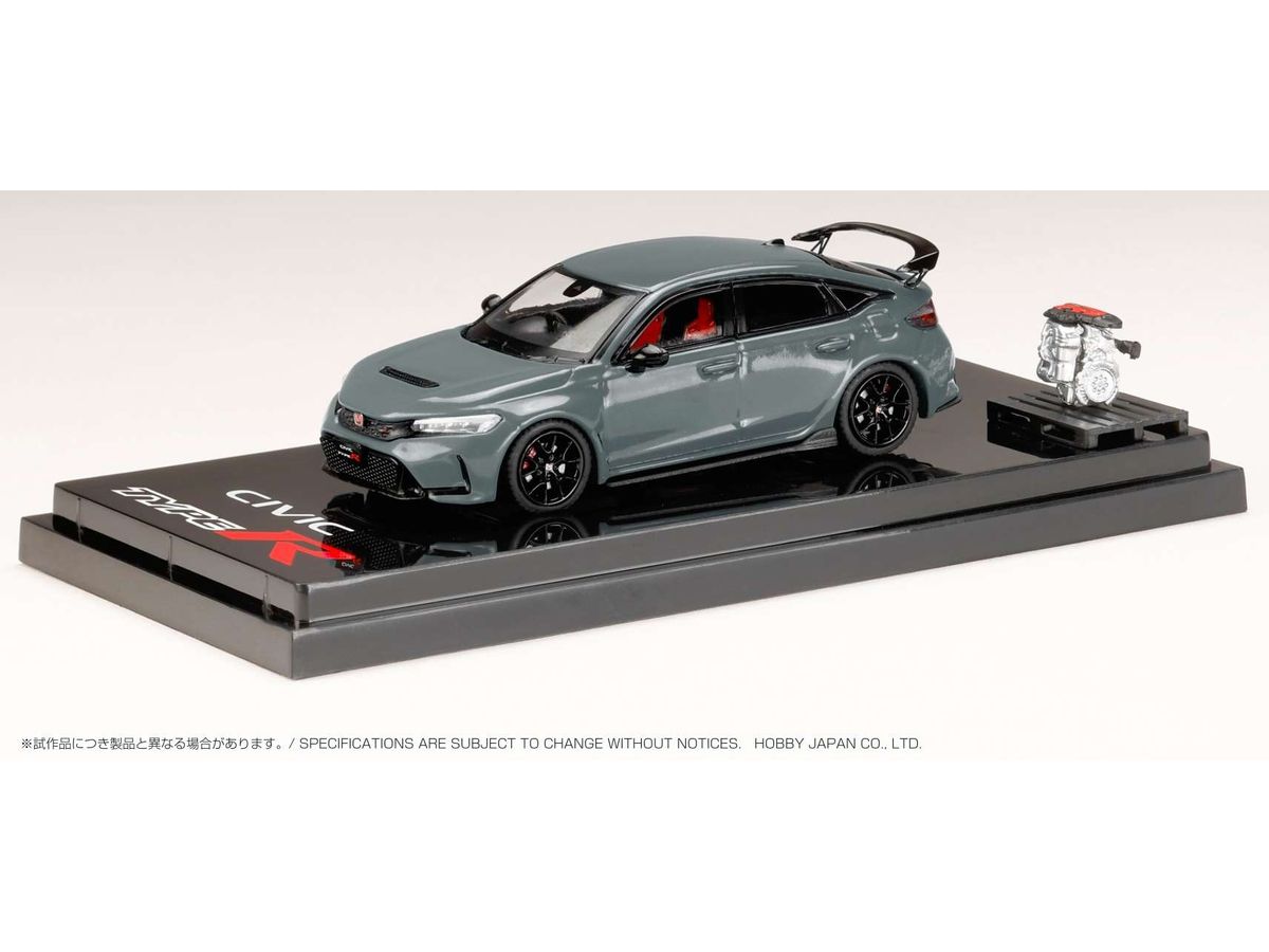 Honda Civic TYPE R (FL5) with engine display model Sonic Gray Pearl