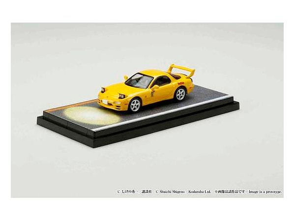 MAZDA RX-7 (FD3S) RED SUNS / Initial D VS Takumi Fujiwara Takahashi Keisuke driver figure included