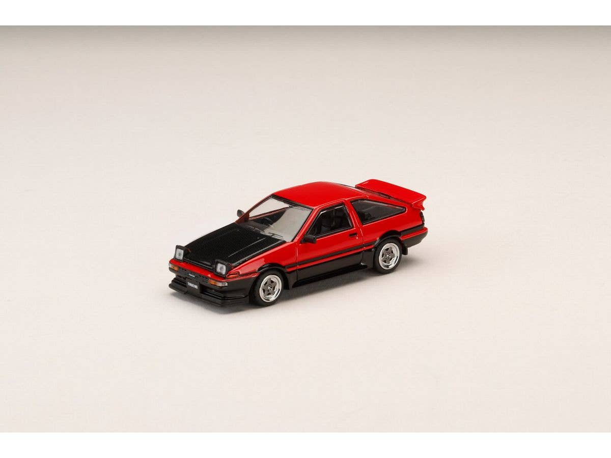 Toyota Sprinter Trueno GT APEX (AE86) Late Model JDM Style Carbon Fiber Hood Red / Black