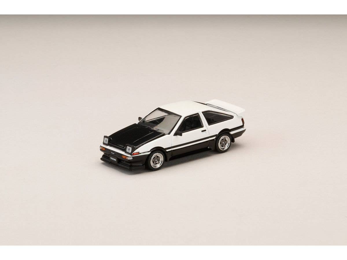 Toyota Sprinter Trueno GT APEX (AE86) Late Model JDM Style Carbon Fiber Hood White/Black