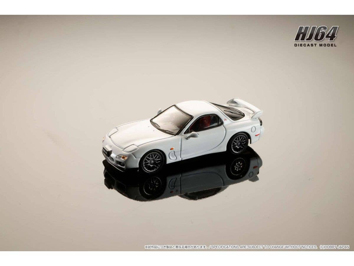 Mazda Rx-7 (Fd3S) Type Rz With Engine Display Model, Pure White
