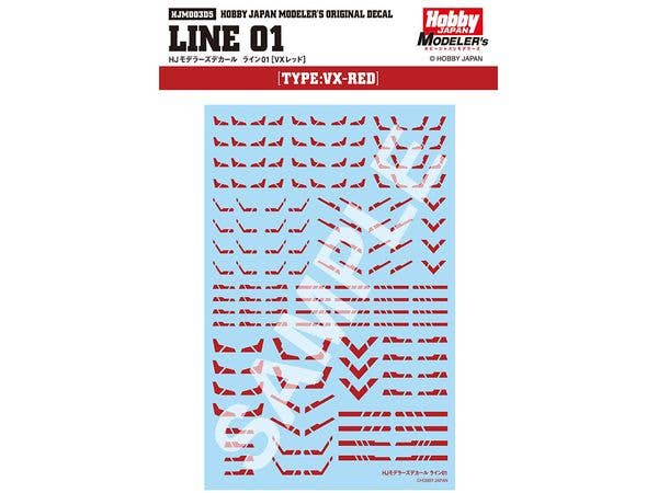Hobby Japan Modeler's Decal Line 01 [VX Red]