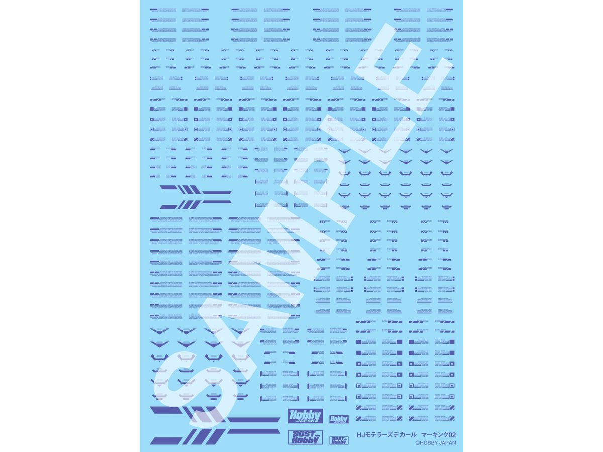 Hobby Japan Modeler's Decal Marking 02 [Advanced Design Type: Blue]