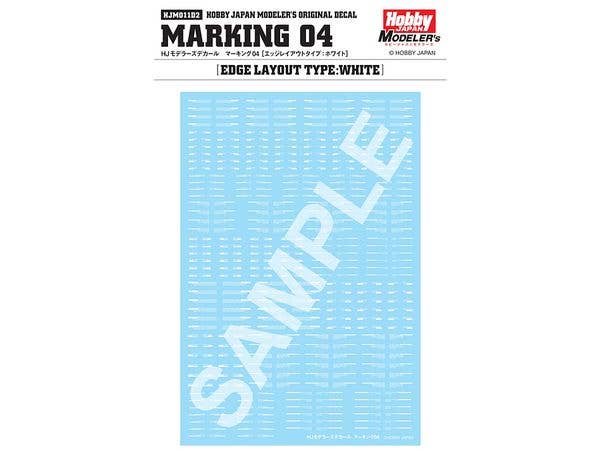 HJ Modellers Decal Marking 04 [Edge Layout Type: White]