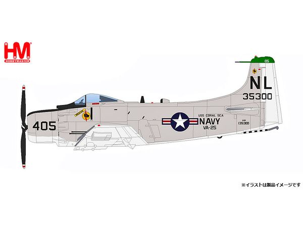 A-1H Skyraider US Navy VA-25 Last Combat Mission 1967