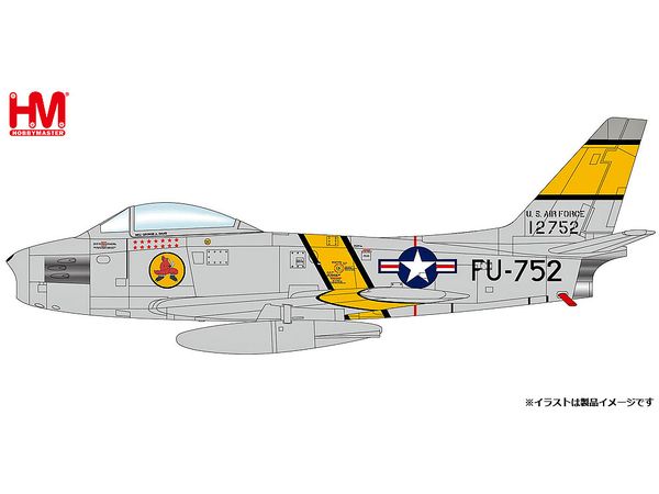 F-86E George Davis 51-2752, 4th FIG, 334th FIS, USAF, 1952 unconfirmed scheme