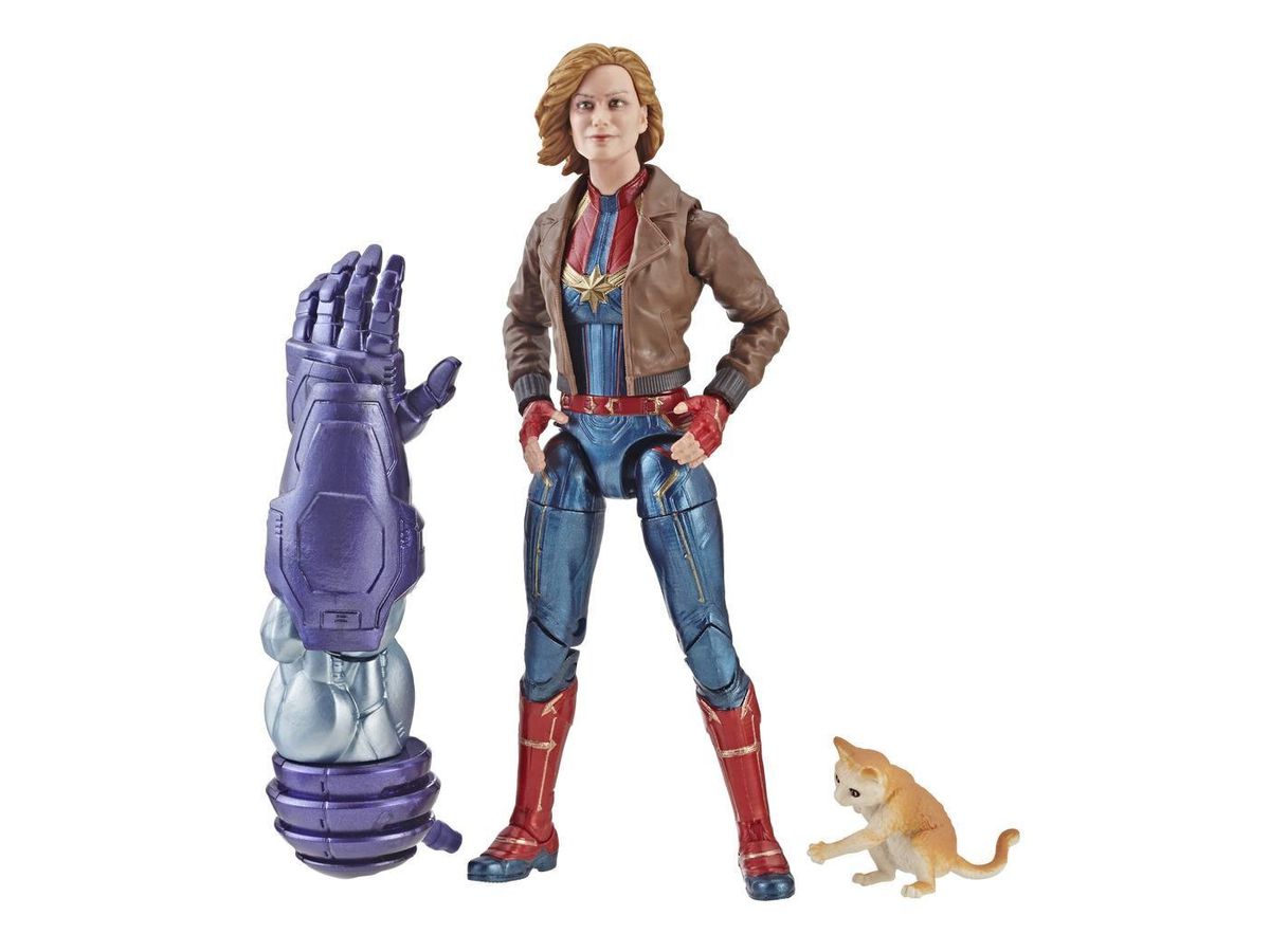 Marvel - Hasbro Action Figure: 6 Inch: Legends - Captain Marvel Series 1.0: #02 Captain Marvel (Jacket: Movie Version)