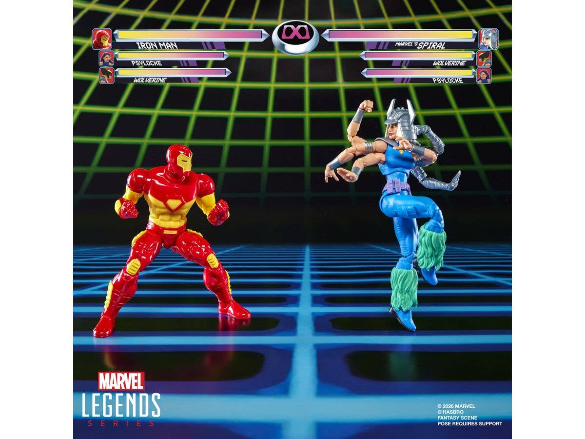 Marvel Legends Series Marvel Games Iron Man vs Marvel’s Spiral