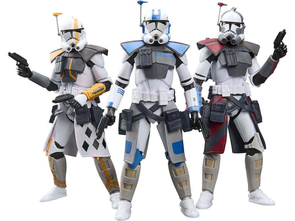 STAR WARS The Black Series STAR WARS: The Clone Wars ARC Trooper Battle Pack (ARC Commander Colt / Havoc / Blitz)