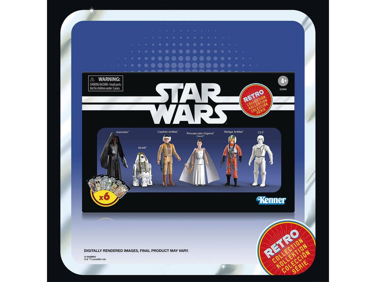 Star Wars Retro Collection: Garindan / R4-M9 / Captain Antilles / Princess Leia Organa (Yavin) / Wedge Antilles / CZ-3
