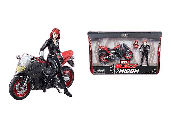 Marvel - Hasbro Action Figure: 6 Inch: Legends - Black Widow & Motorcycle