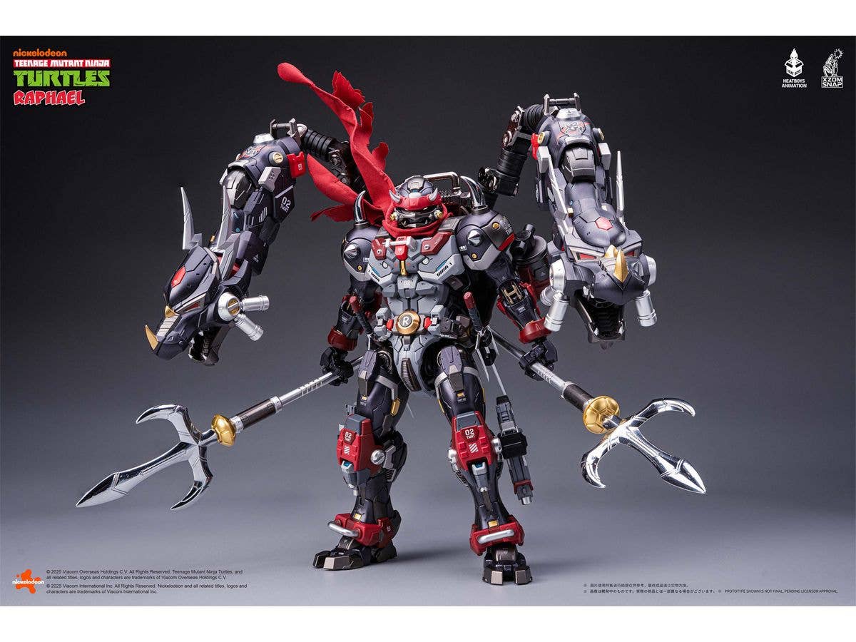 HB0095 Teenage Mutant Ninja Turtles Raphael Akasatsu Alloy Movable Figure