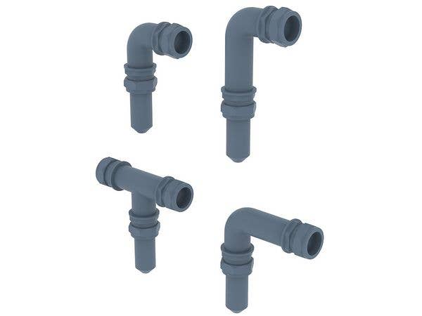 Veichles electrical cable connecting pipes