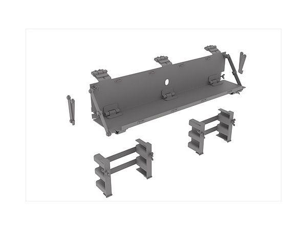 WWII American M4 Sherman Tank Spare Track Holder / Luggage Rack Set
