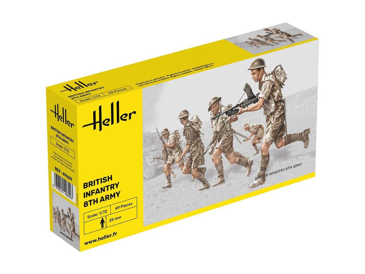 WW.II British 8th Army Infantry (49pcs)