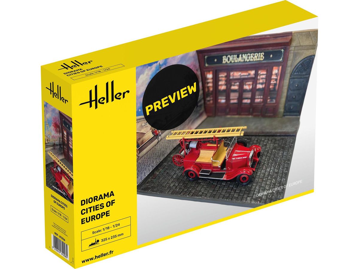 Scenery Base European city 325 x 235mm (1/18 - 1/24)