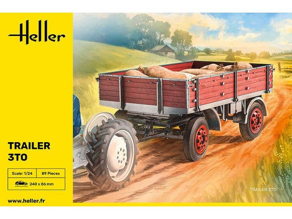 4-wheel cargo trailer 3TO