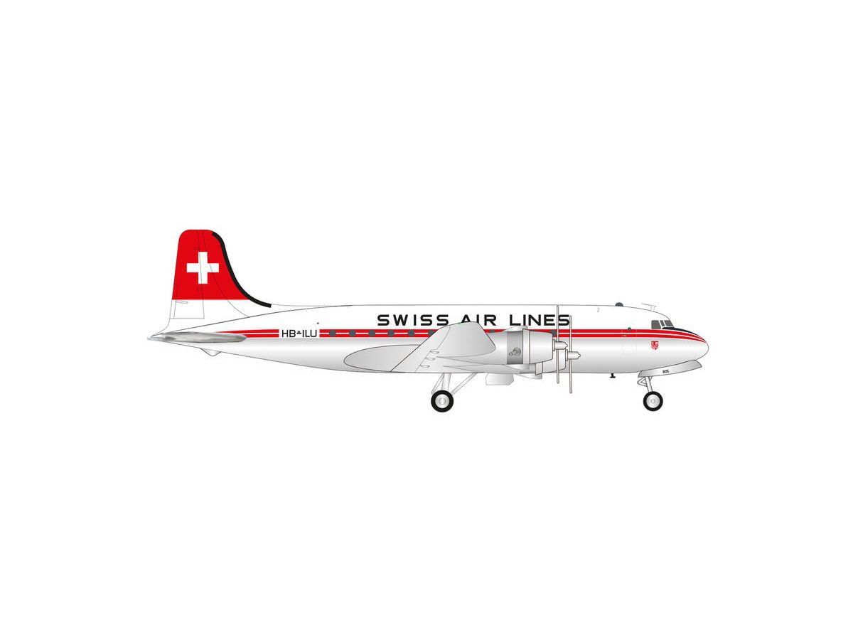 Swissair Swiss Air Lines Douglas Dc-4 Hb-Ilu Unterwalden