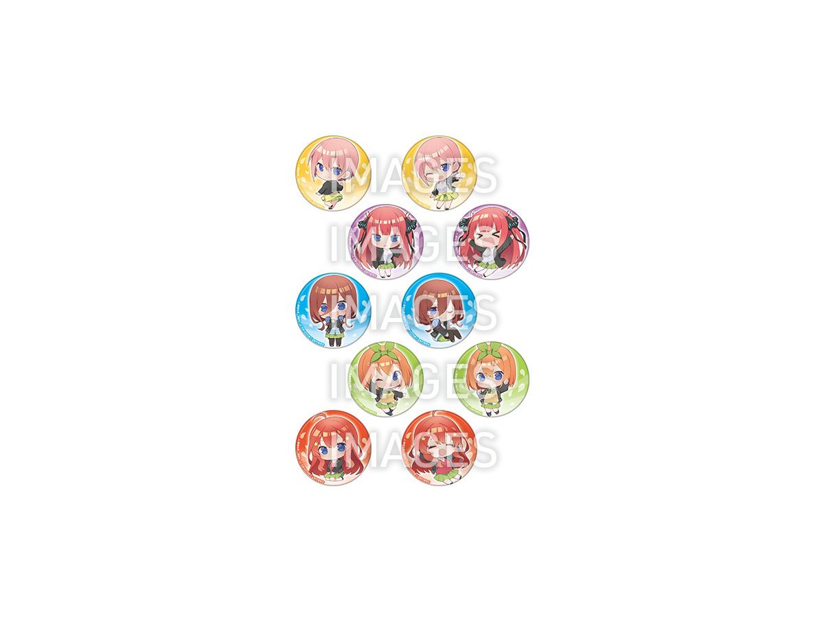 The Quintessential Quintuplets Japanese Paper Style Can Badge: 1Box (10pcs)