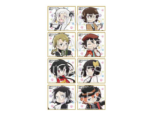 Bungo Stray Dogs Wow !: Mini Shikishi 1Box 8pcs