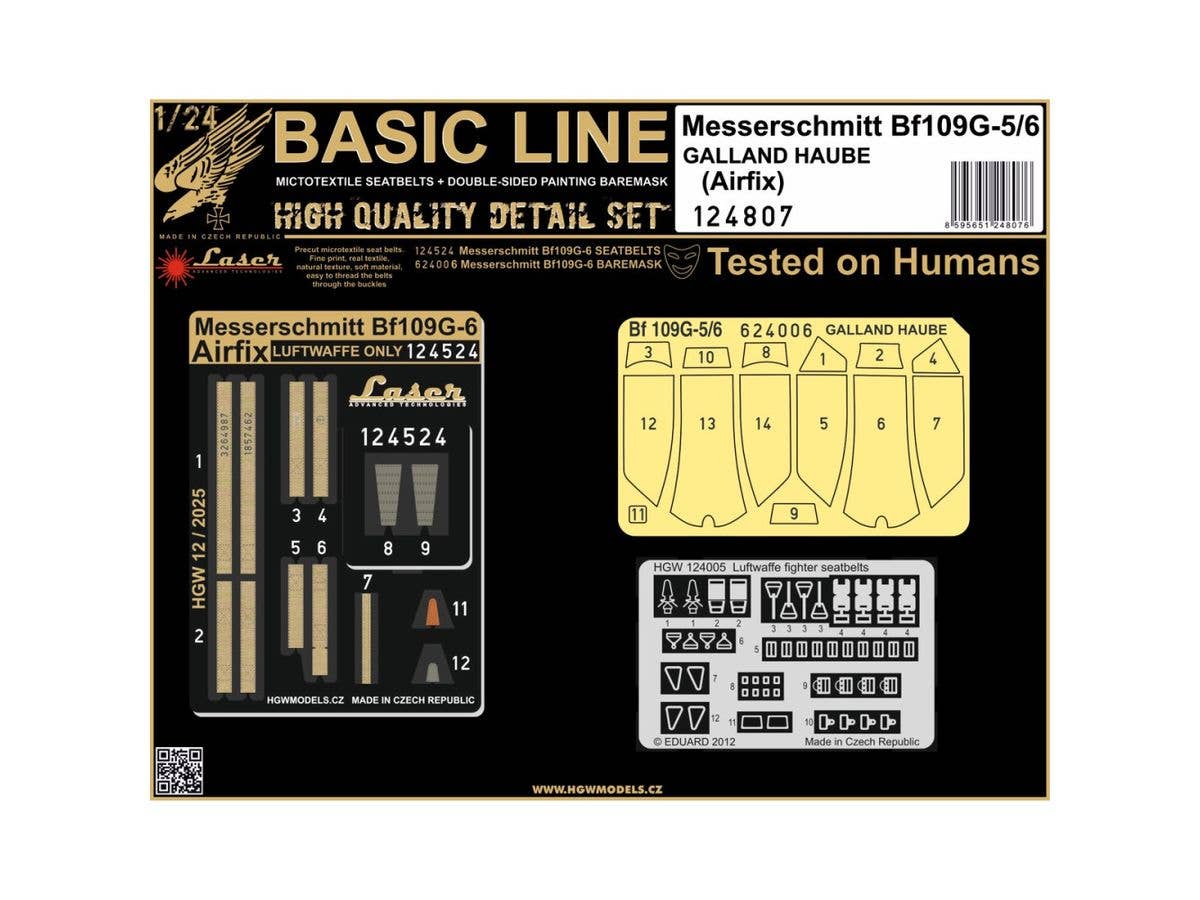 Bf109G-5/6 - Basic Line (Ella Canopy) (for Airfix)