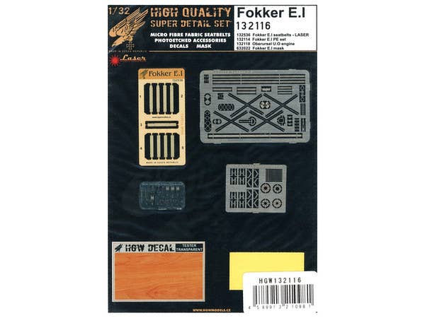 Fokker E.I Super Detail Set (for Wingnut Wings)