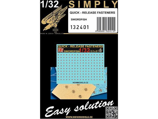 Fairey Swordfish Quick Release Fastener 3D Decal