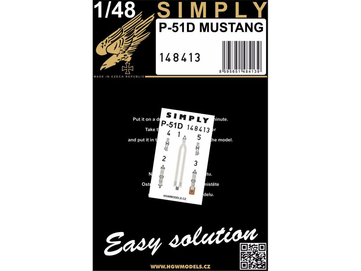 P-51D MUSTANG 3D decal seatbelt
