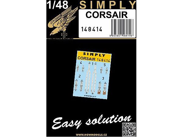 F4U Corsair 3D Decal Seatbelt (2 aircraft)