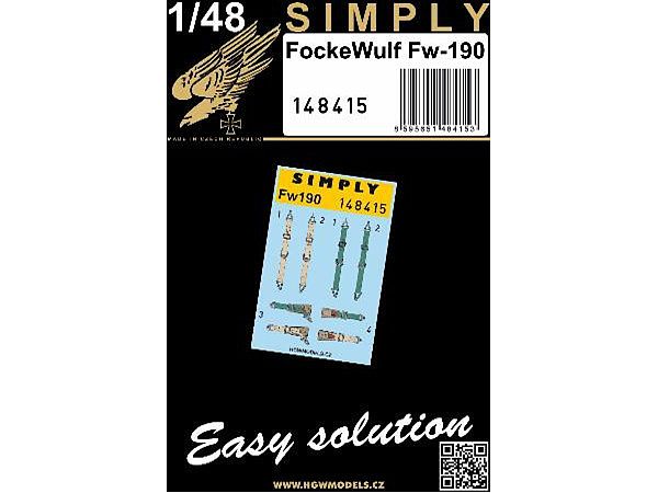 Fw190 3D Decal Seatbelt (2 pieces)