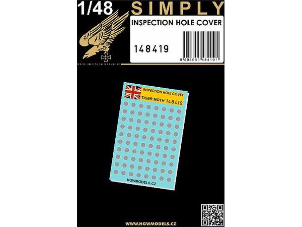DH Tiger Moth Inspection Hatch 3D Decal