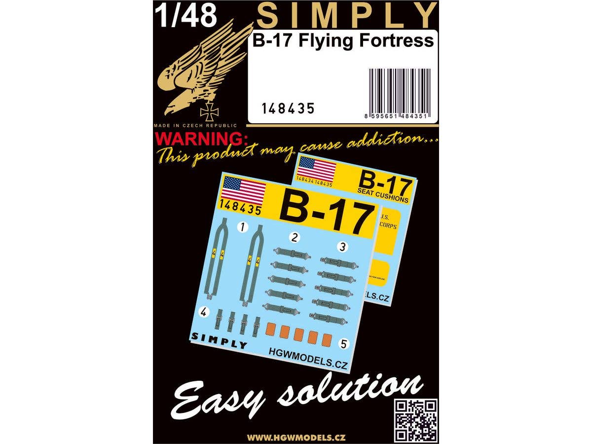 B-17 Flying Fortress - Green Simply Edition - Relief Print