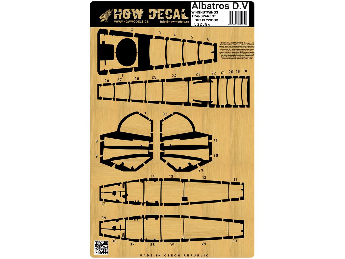 Albatros D.V - Plywood (for Wingnut Wings)