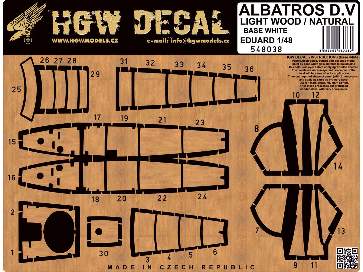 Albatros D.V / D.Va - Natural, white base