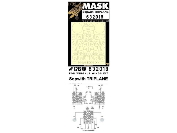 Sopwith Triplane Masking Seal (for Wingnut Wings)