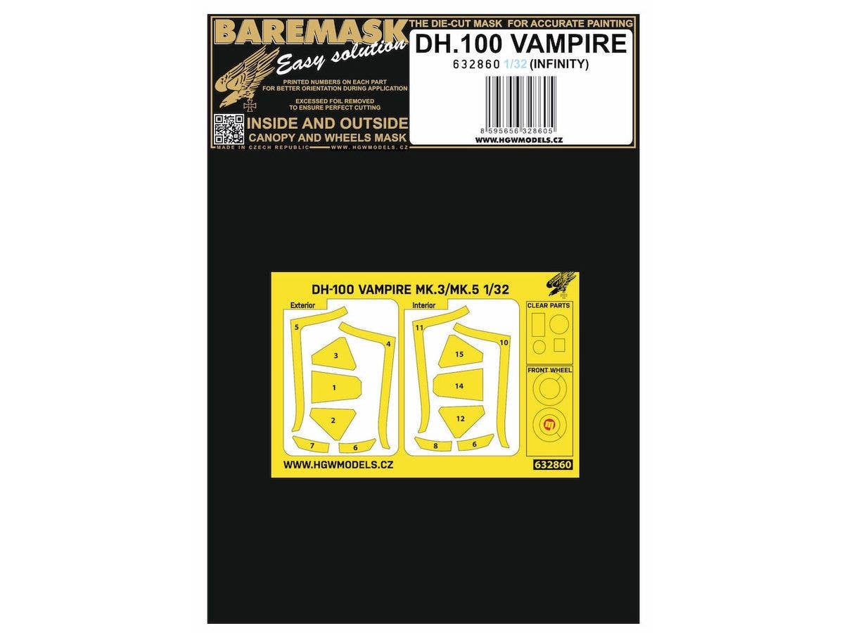DH.100 VAMPIRE Masks (for Infinity)